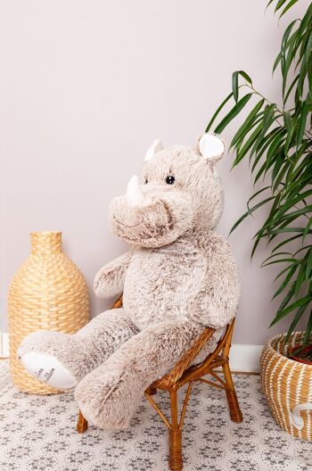 Peluche géante Rhino Roméo 100 CM - Made in France 3