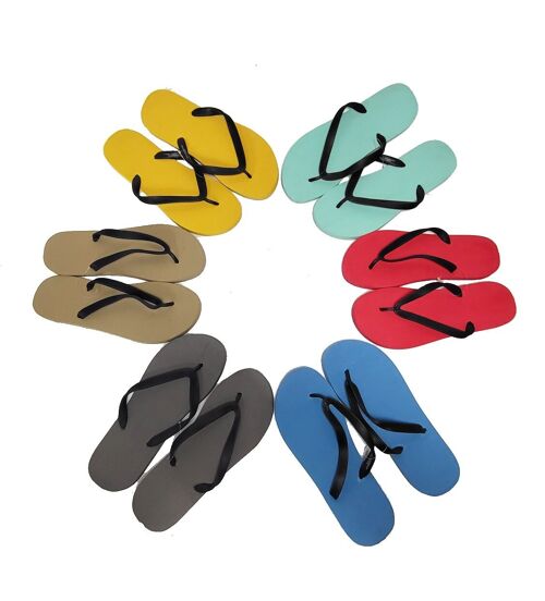 Various colours EVA flip flops for men size 44