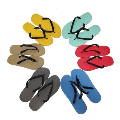 Various colours EVA flip flops for men size 44