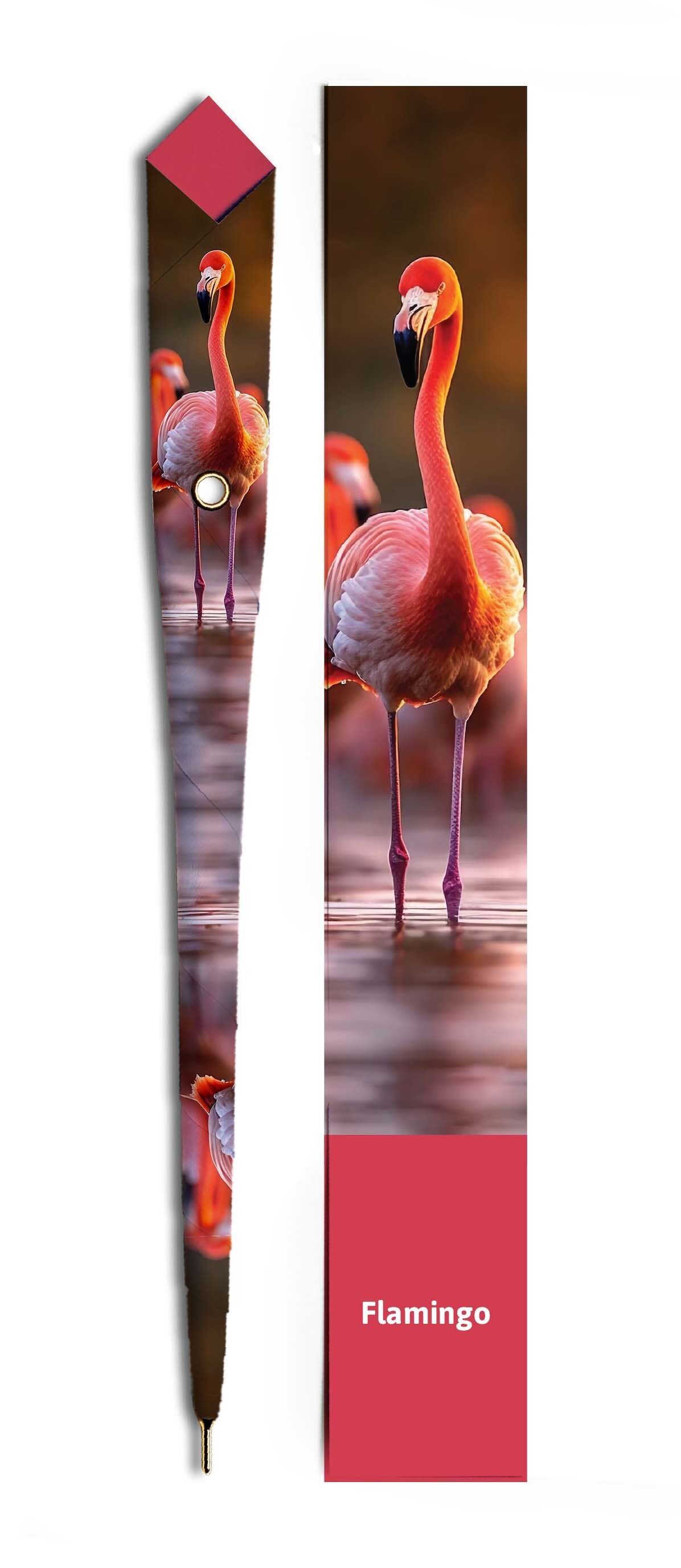 Penna di carta + Segnalibro - FLAMINGO