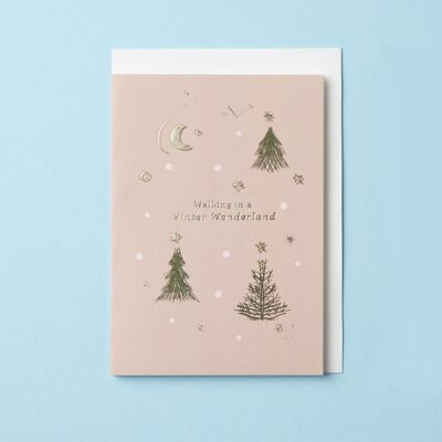 Walking in a Winter Wonderland - Christmas Card