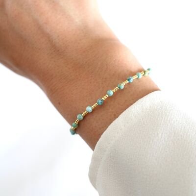 Bracelet femme en pierre naturelle Turquoise d'Afrique