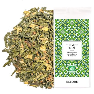 Organic chai green tea - Bulk 100 g