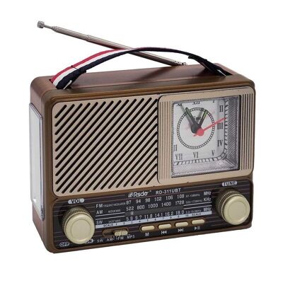 Retro Rechargeable Radio – RD311BT - 003115