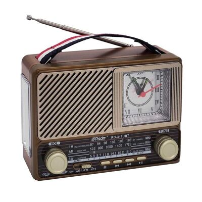 Retro-wiederaufladbares Radio – RD311BT – 003115