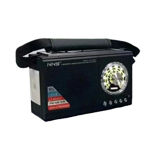 Rechargeable Solar Radio - NS225S - 142258 - Black