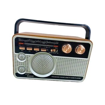 Radio rechargeable rétro - MD-506-BT - 865061