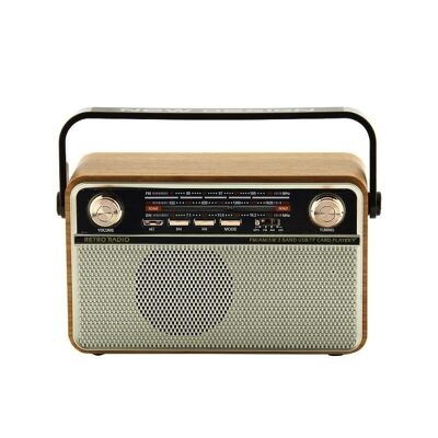 Retro-wiederaufladbares Radio – MD505-BT – 865054