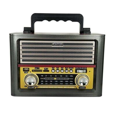 Retro Rechargeable Radio - M1705-BT - 017056
