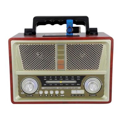 Retro-wiederaufladbares Radio – M1802-BT – 018022