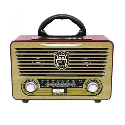 Radio rechargeable rétro - MU-115BT - 121155