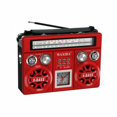 Radio recargable - XB373BT - Waxiba - 003736 - Rojo