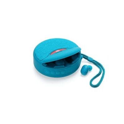 Altoparlante Bluetooth wireless con cuffie - TG-808 - 883808 - Azzurro