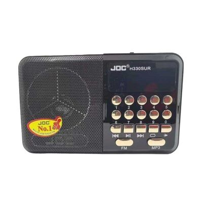 Radio recargable - JOC-H330 - 863309 - Negro