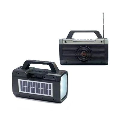 Altavoz Bluetooth inalámbrico con panel solar - P418 - 884676 - Negro