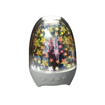 Altoparlante Bluetooth wireless con radio e motivi luminosi - S609 - 883648 - Shinning Star