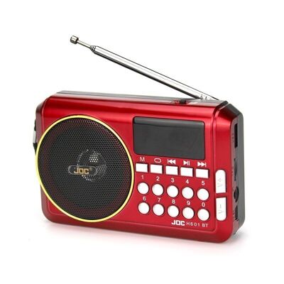 Radio recargable – H601 - JOC - 866010 - Rojo