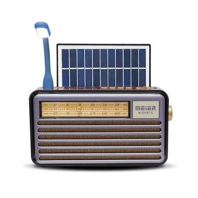 Radio à panneau solaire rechargeable - MD-521BTS - 865211