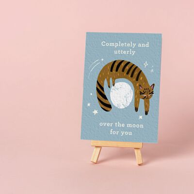 Over the Moon for you - Celeration Congratulations Greeting Card