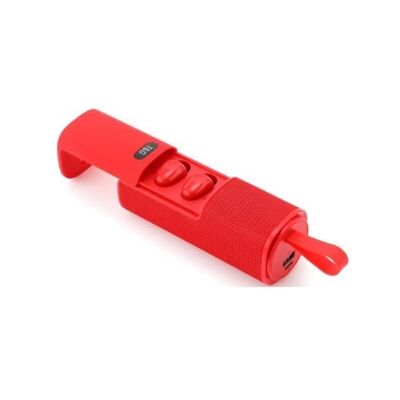 Altavoz Bluetooth inalámbrico con auriculares - TG807 - 883815 - Rojo