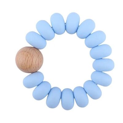 Anneau de dentition en silicone pour bébé | Rondo | BLEU BÉBÉ