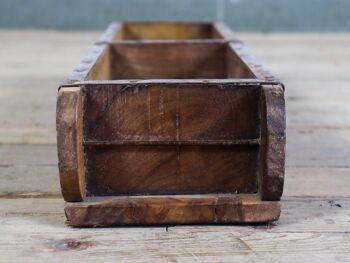 moule à double brique en bois vintage 5