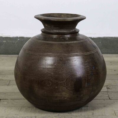 Vaso antico in legno rustico - Grande
