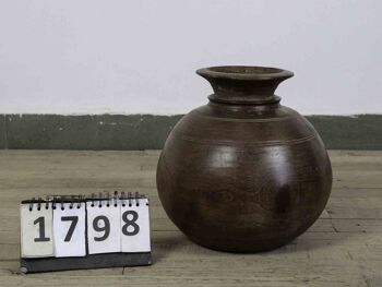 Pot Rustique Antique en Bois - Grand 15
