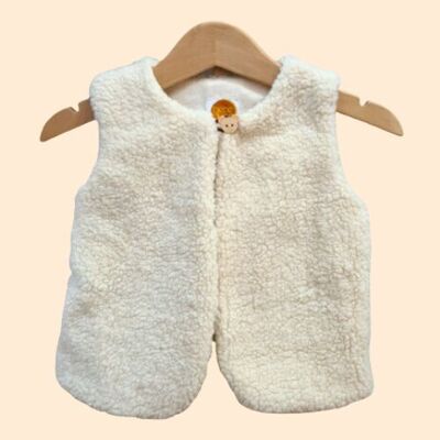 Gilet "Berger" fourrure mouton"