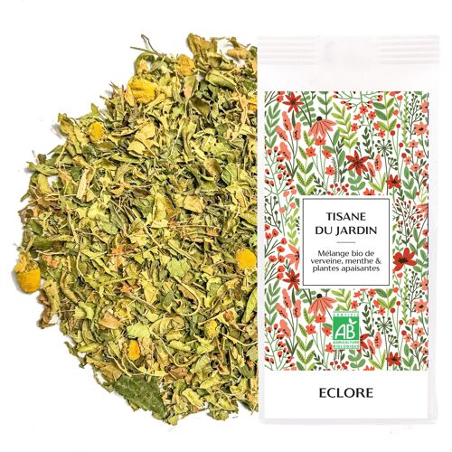 Tisane du Jardin Bio : verveine, menthe et plantes digestives en vrac