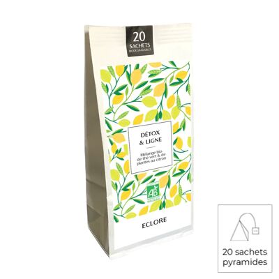 Detox & Ligne organic tea - 20 compostable bags