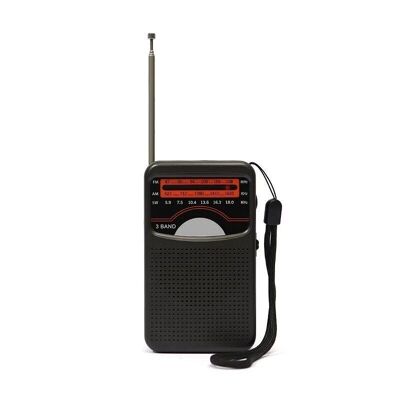 Wiederaufladbares Radio – Mini – M9321 – 093219 – Schwarz