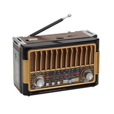 Retro Rechargeable Radio - RX BT086 - 020864 - Gold