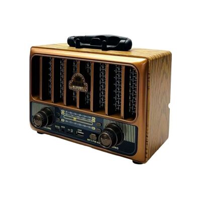 Retro Rechargeable Radio - M1933BT - 019332 - Gold