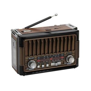 Radio rechargeable rétro - RX BT086 - 020864 - Marron