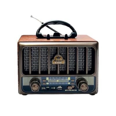 Radio Retro Recargable - M1933BT - 019332 - Bronce