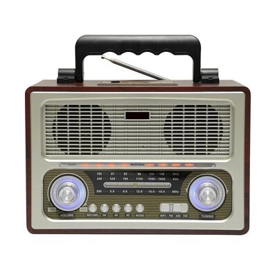 Retro Rechargeable Radio - M1800BT - 654380