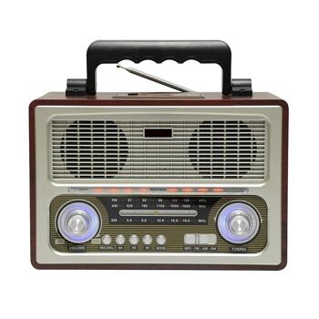 Radio rétro rechargeable - M1800BT - 654380