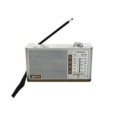Wiederaufladbares Radio – PX-92BT – 000923 – Silber