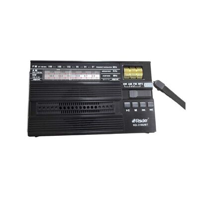 Radio ricaricabile - RD-316BT - 003160 - Nera