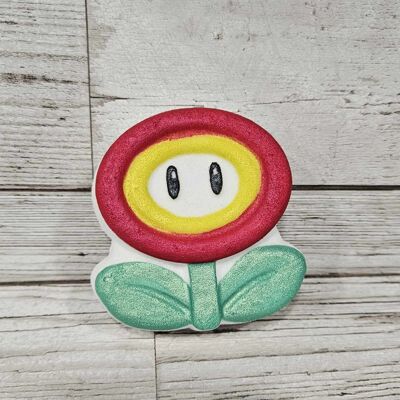 Bomba de baño de flores de Mario