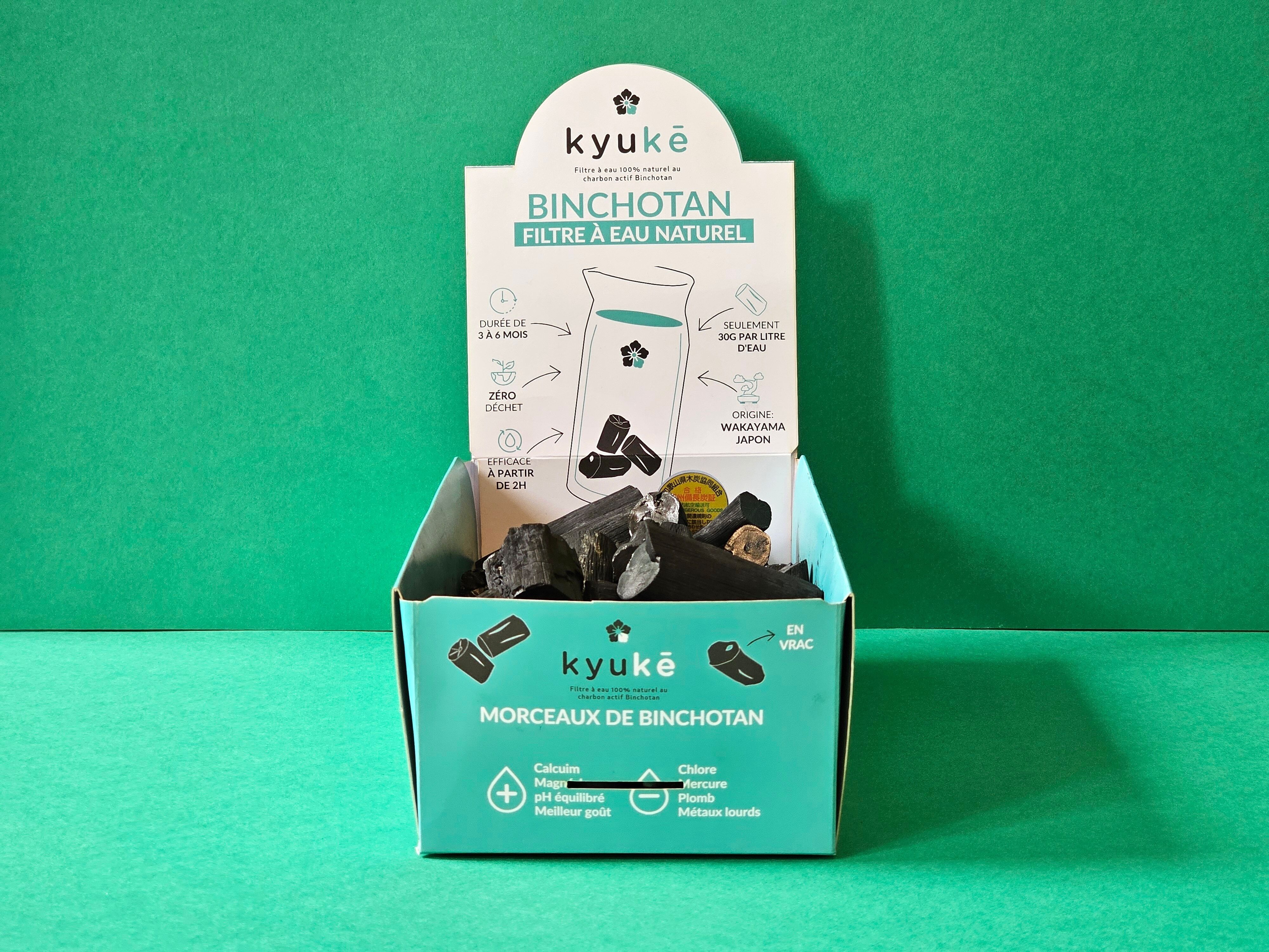 Morceaux vrac 1kg - Binchotan charbon actif purificateur d'eau
