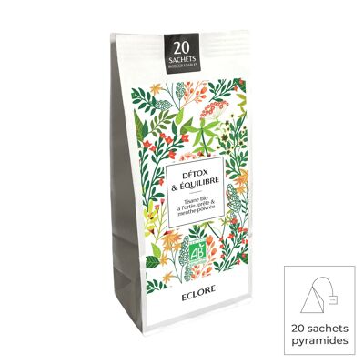 Tisane bio Detox & Equilibre - 20 sachets compostables