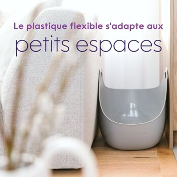 Bac À Litière Litter Box Gris avec Pelle 9