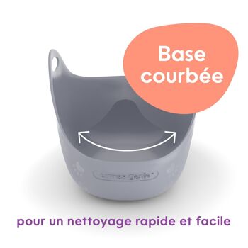 Bac À Litière Litter Box Gris avec Pelle 11