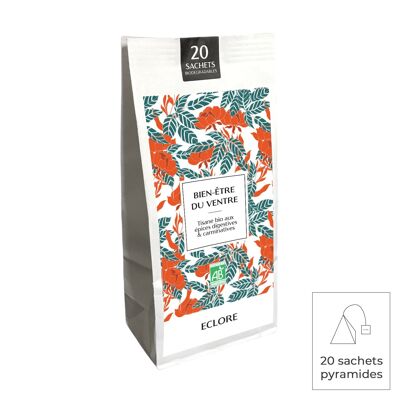 Tisane bio Bien-être du Ventre - 20 sachets compostables