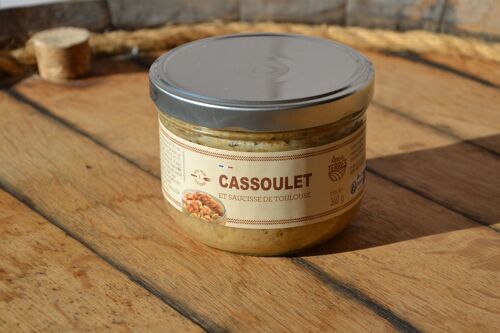 Cassoulet et saucisse de Toulouse, bocal 360g