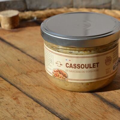 Cassoulet et saucisse de Toulouse, bocal 360g