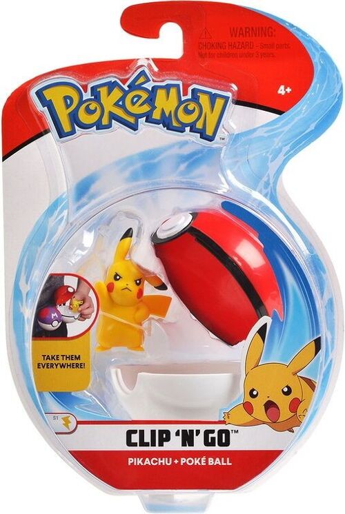 Pokeball avec Figurine 5Cm Pokémon - Modèle choisi aléatoirement