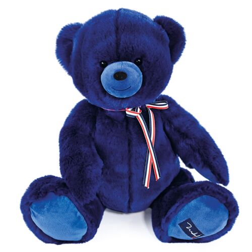 L'OURS FRANCAIS Gaby 50cm - Bleu